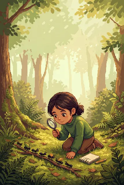 Couverture : Nour apprend le langage des fourmis